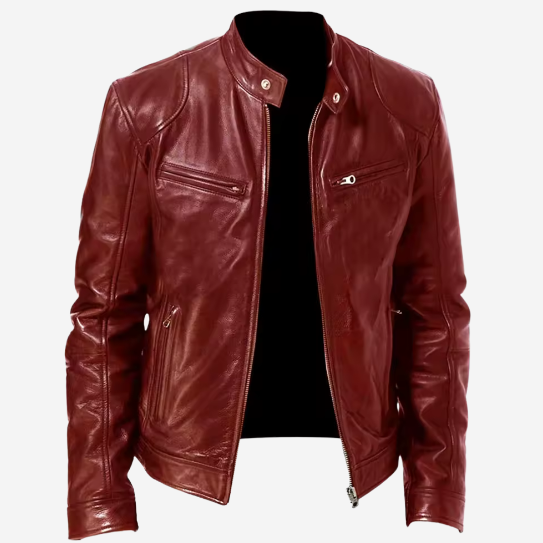 Rafael – Giacca classica in similpelle da uomo