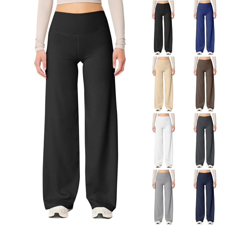 Pantaloni da yoga elasticizzati a vita alta da donna – Vestibilità che valorizza la figura e comfort per tutto il giorno