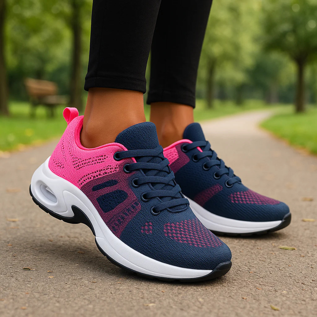Scarpe da passeggio leggere da donna con supporto plantare
