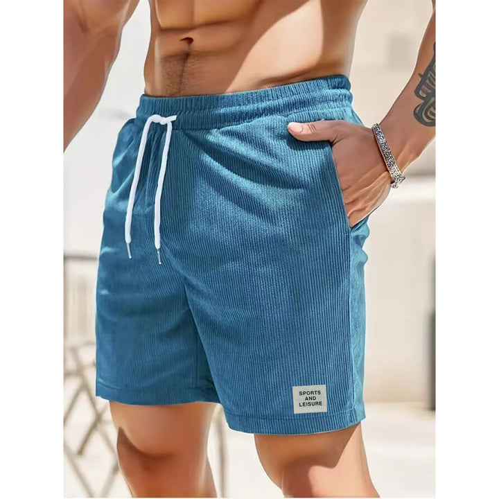 Lioren – Shorts effetto velluto a coste da uomo