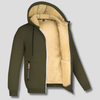 Felpa Pullover con Fodera in Pelliccia per Uomini