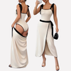 Salopette Strappy con Trim Contrastante per Donne