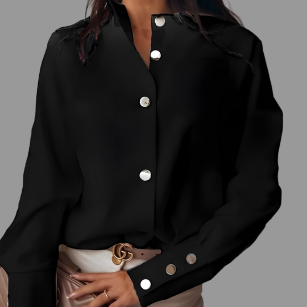 Ameliea – Camicia imbottita con bottoni da donna