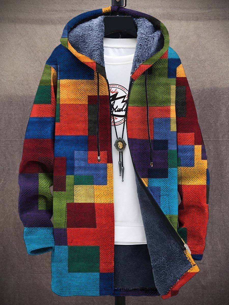 Milano – Gilet retrò a blocchi di colore da uomo