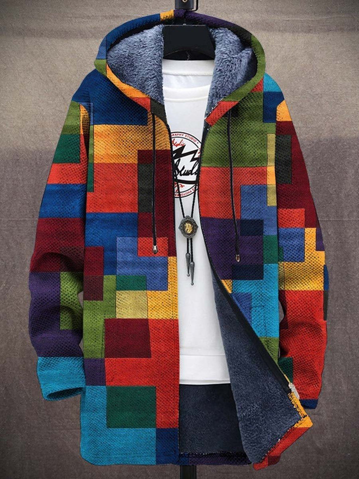 Milano – Gilet retrò a blocchi di colore da uomo