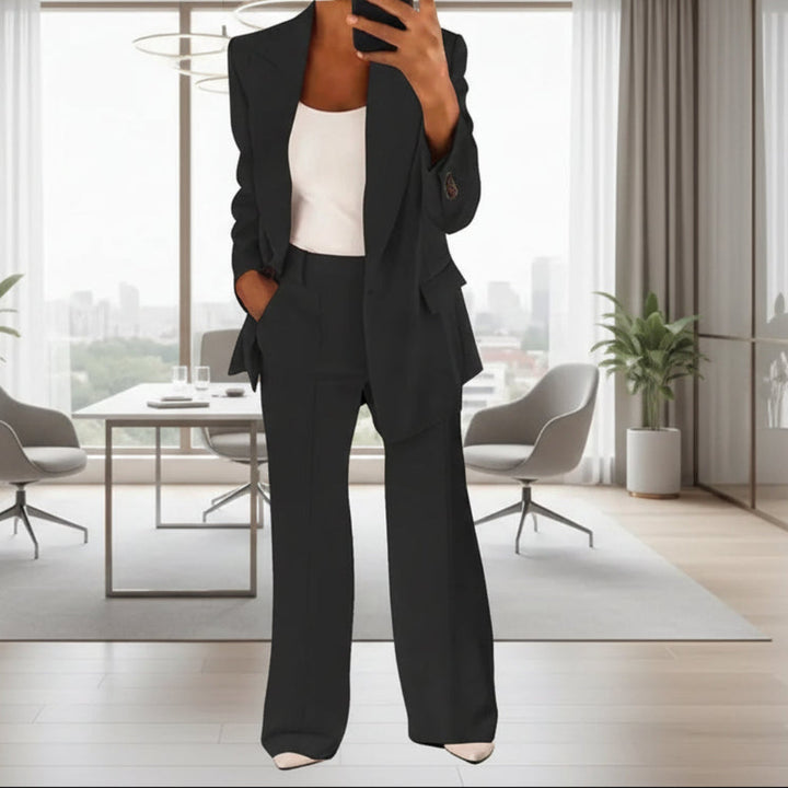 Completo da Donna con Pantaloni a Gamba Larga