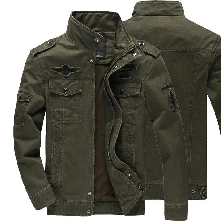 Giacca militare da uomo per la mezza stagione – Stile robusto e funzionalità quotidiana
