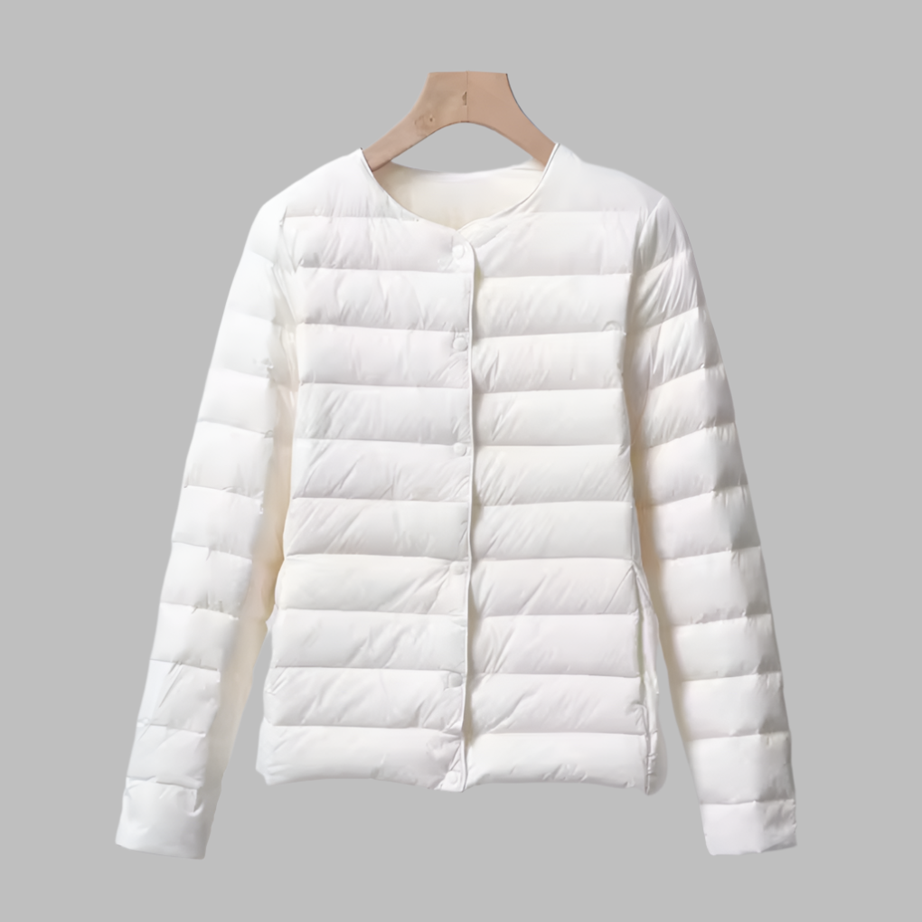 Puffer Senza Collo Primavera e Inverno per Donne