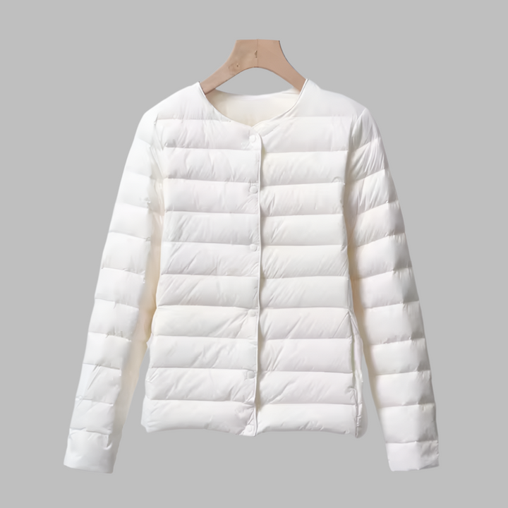 Puffer Senza Collo Primavera e Inverno per Donne