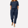 Set Top a Maniche Lunghe Casual per Donna e Pantaloni