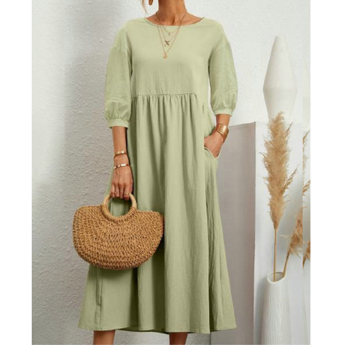 Isabelle – Abito Estivo Elegante Smockato per Donna | Midi