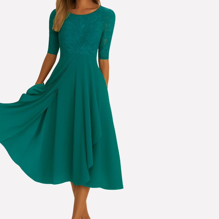 Abito Maxi da Donna con Pizzo