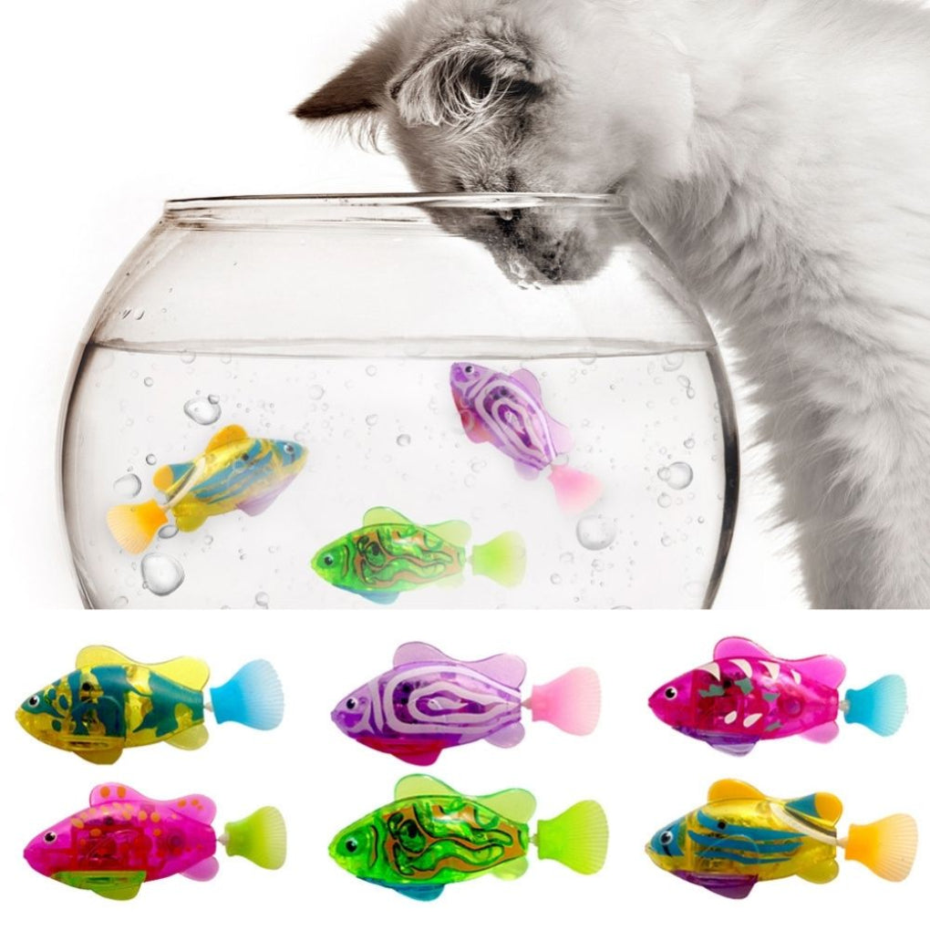 Set di Giocattoli Interattivi per Gatti – Movimento di Nuoto Realistico e Luce Coinvolgente