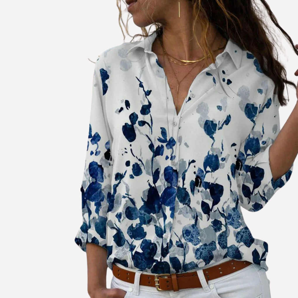 Blusa estiva a maniche corte da donna