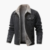 Giacca in denim foderata in pile da uomo sconto
