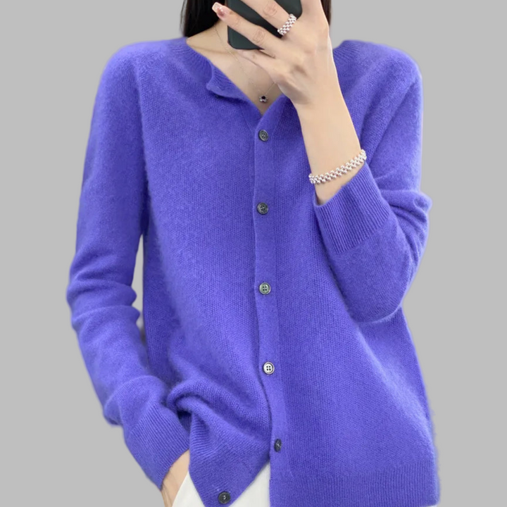 Cardigan da donna con collo O