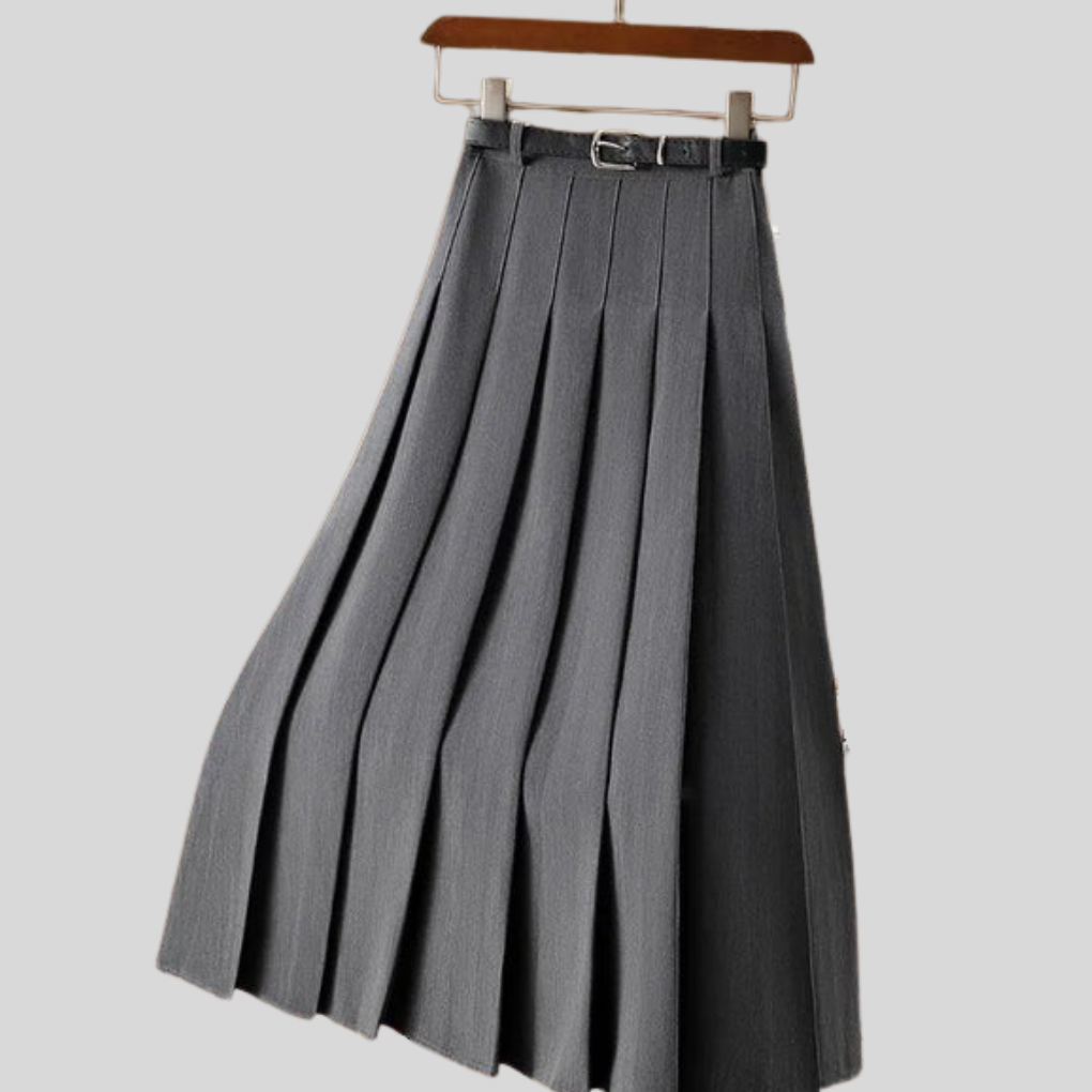 Gonna midi casual con elastico da donna
