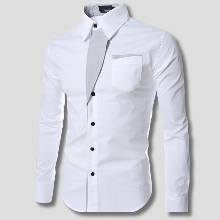 Camicia da uomo a maniche lunghe – Design in cotone classico