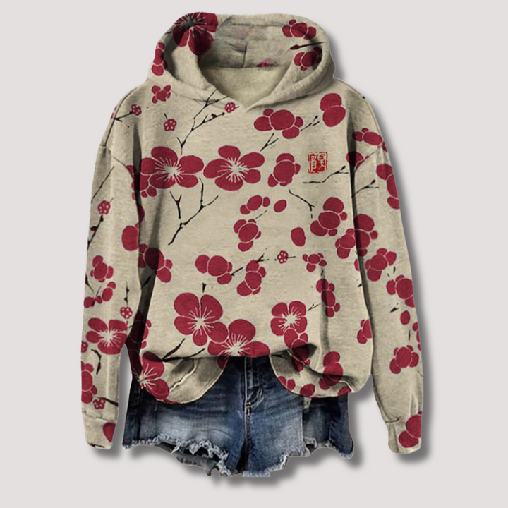 Maglione Leggero Stampato Floreale per Donne