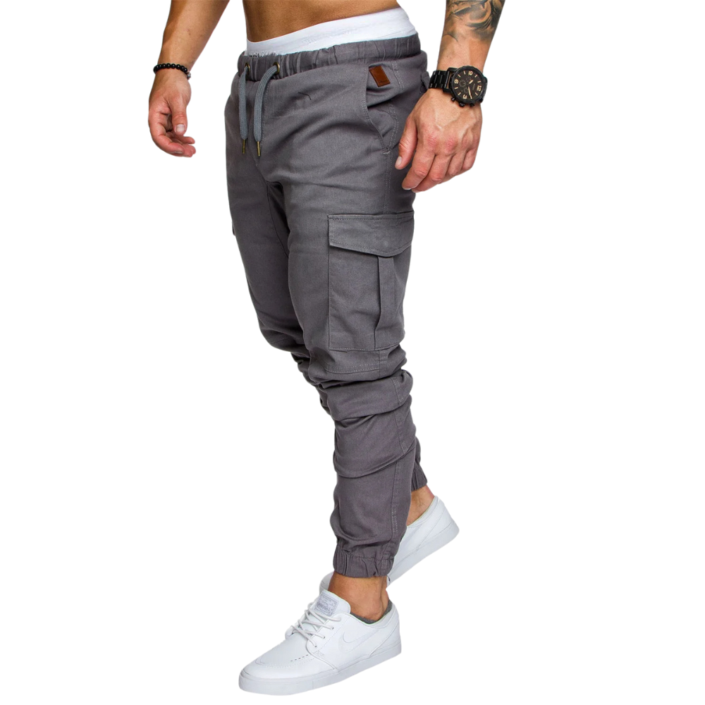 Pantaloni Jogging Cargo Multi-Tasche per Uomo