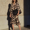 Abito Stampato Leopardo Elegante