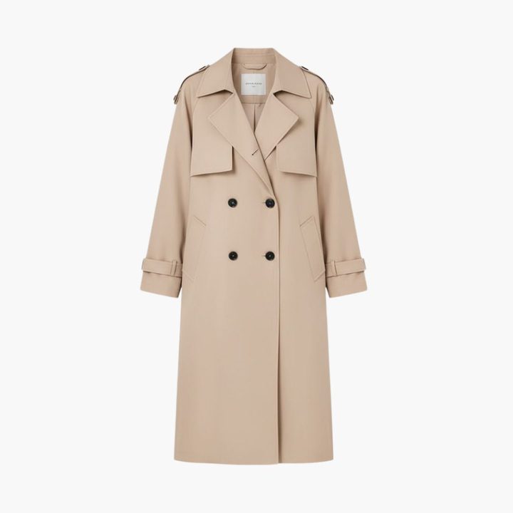 Trench da donna con pattina a bottoni prezzo in saldo