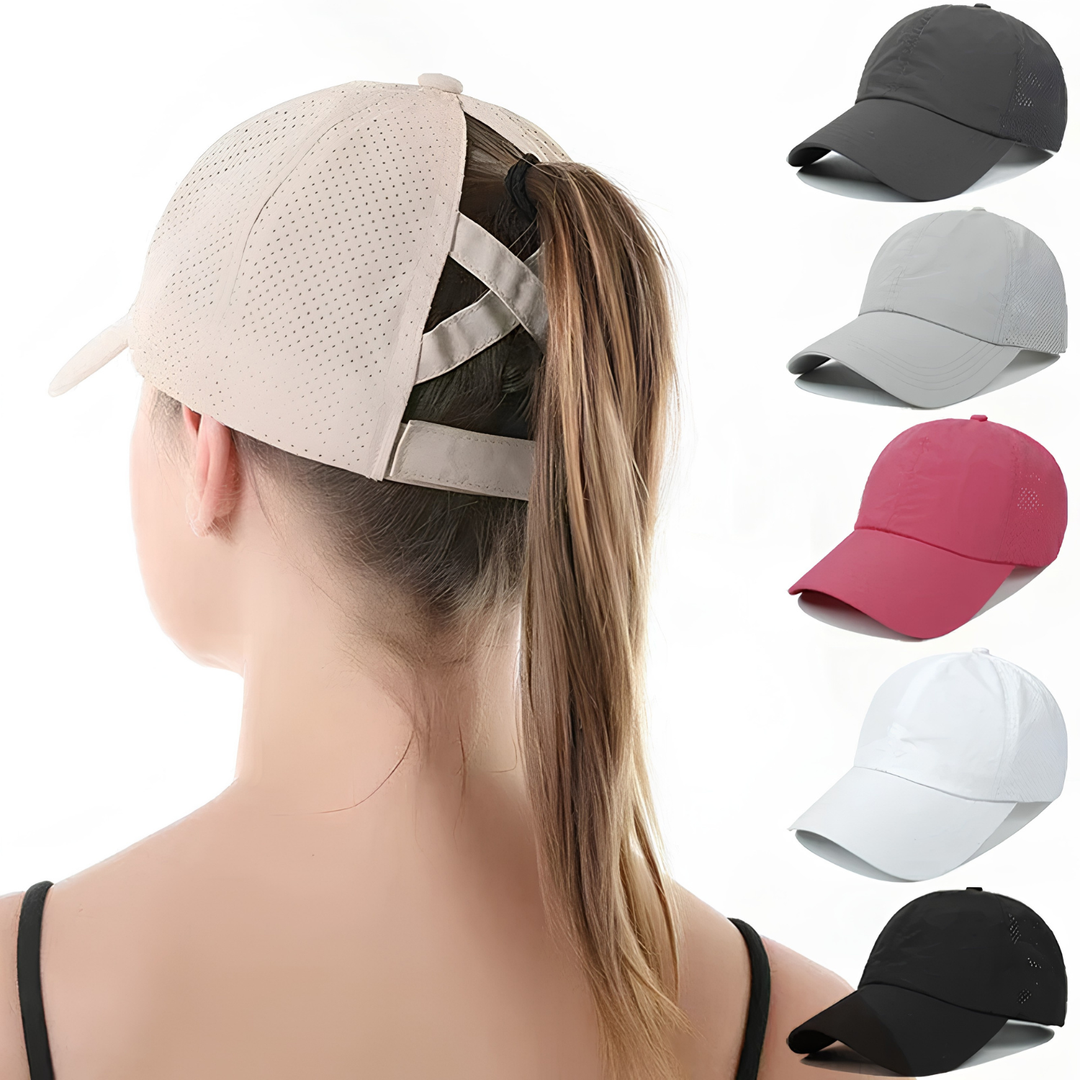 Cappello baseball sportivo in rete unisex traspirante con adattamento regolabile