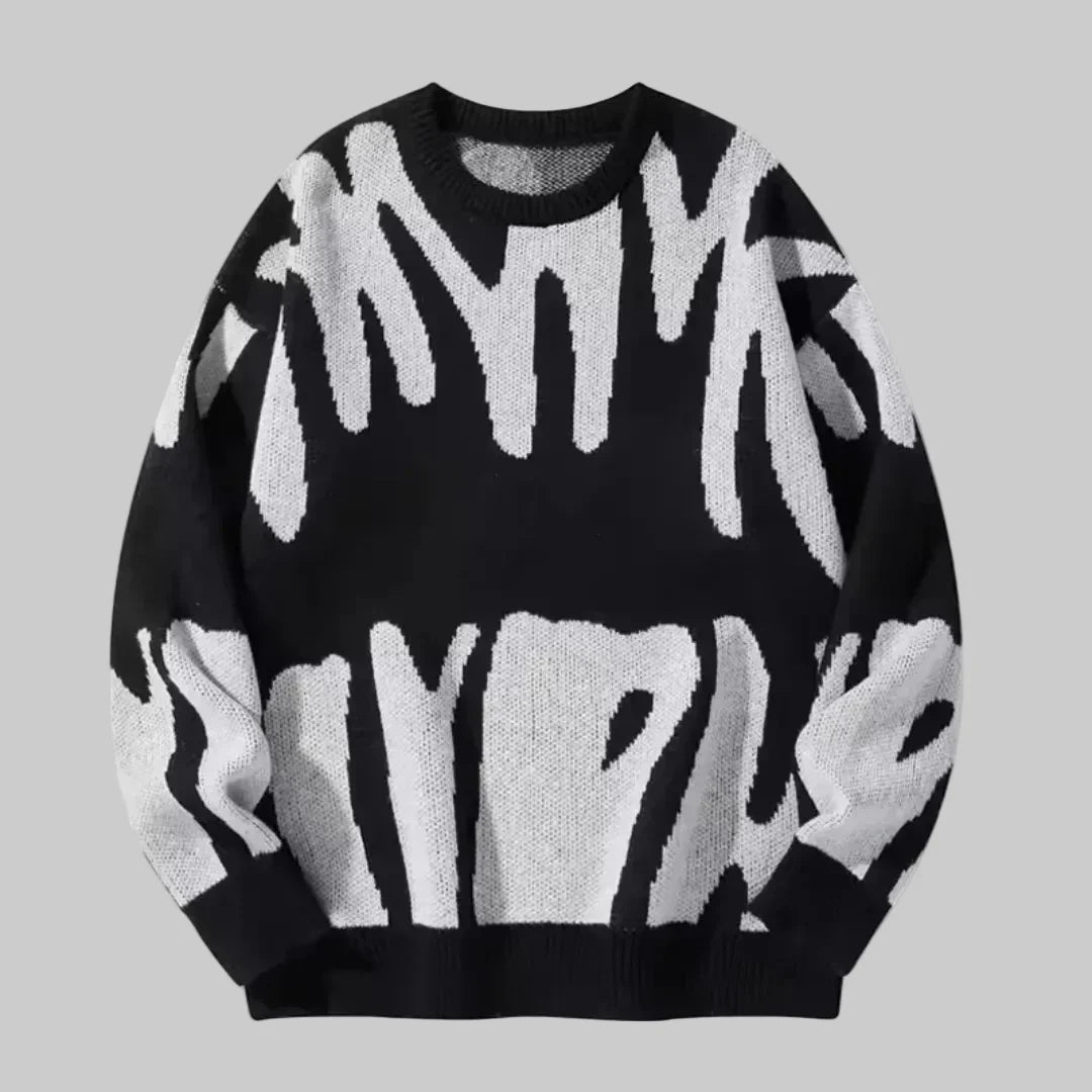 Texture Morbida - Pullover in Maglia Casual per Uomini