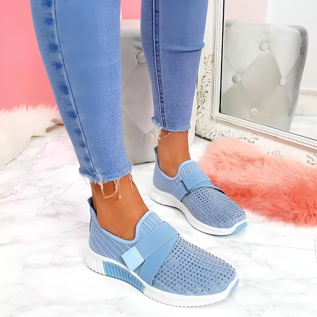 Ballerine casual con cinturino a T da donna