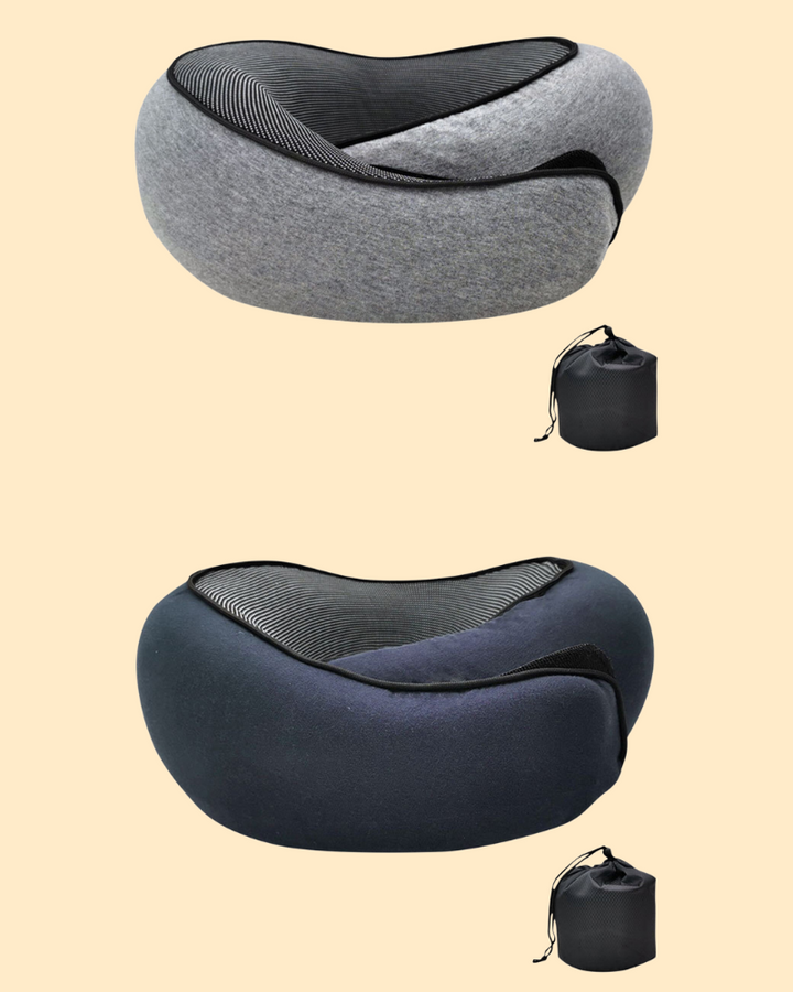 Set di 2 cuscini da viaggio ergonomici in memory foam