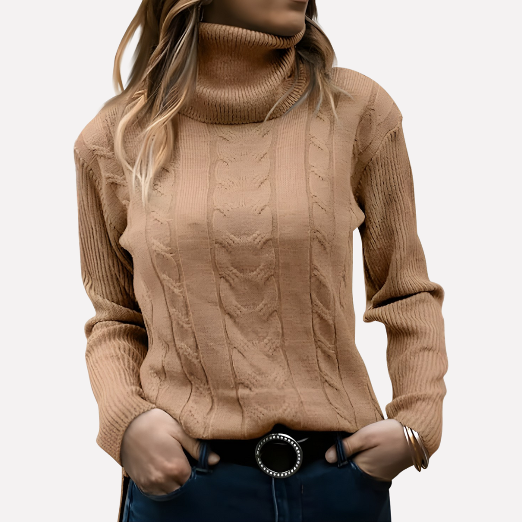 Maglione a Collo Alto da Donna – Stile Quotidiano Relaxed