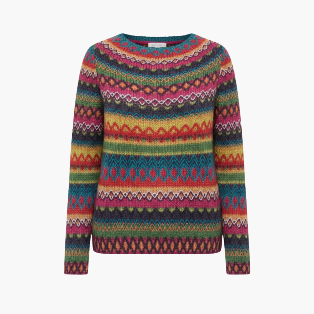 Maglione da donna in maglia con collo tondo