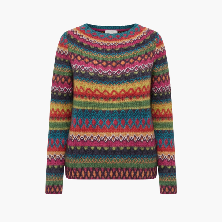 Maglione da donna in maglia con collo tondo