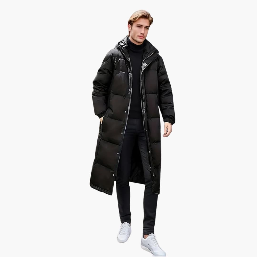 Giacca Padded Uomo Invernale con Zipper Completo