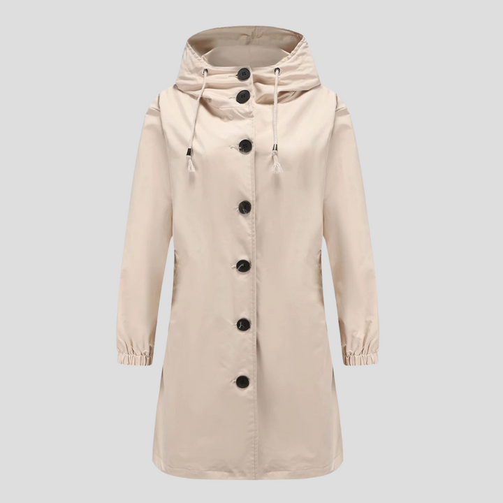 Giacca impermeabile da donna con cappuccio