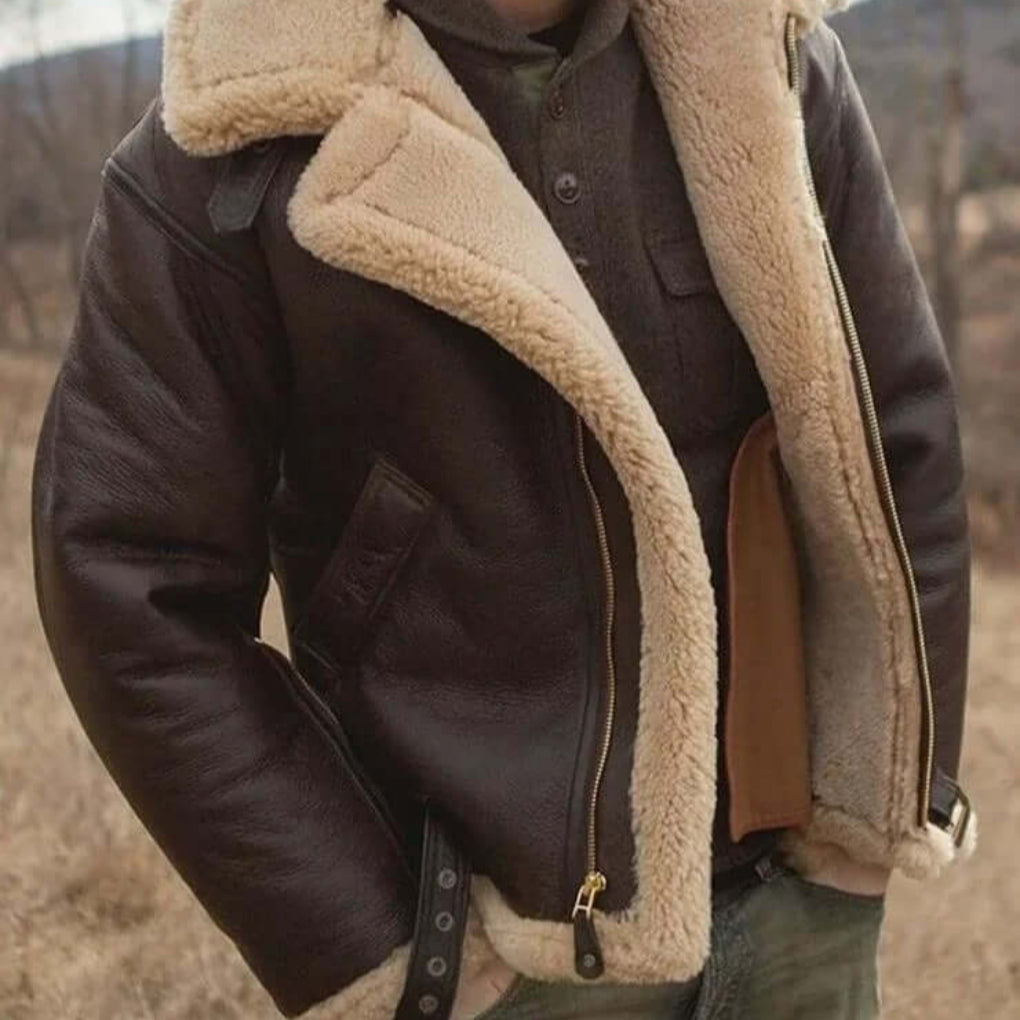 Giacca Volante in Pelle di Agnello