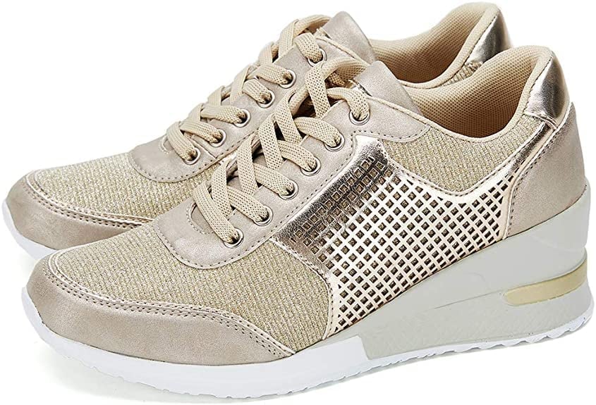 Sneaker con zeppa interna da donna
