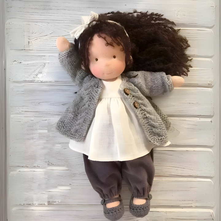 Bambola Cuddly Waldorf Fatta a Mano
