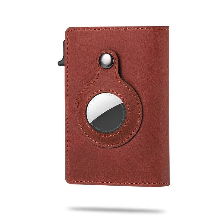 Portafoglio slim RFID con alloggio per localizzatore
