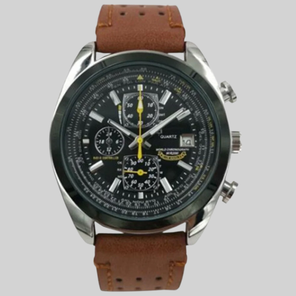 Orologio al Quarzo da Uomo – Stile Sleek con Design Pronto per l'Acqua