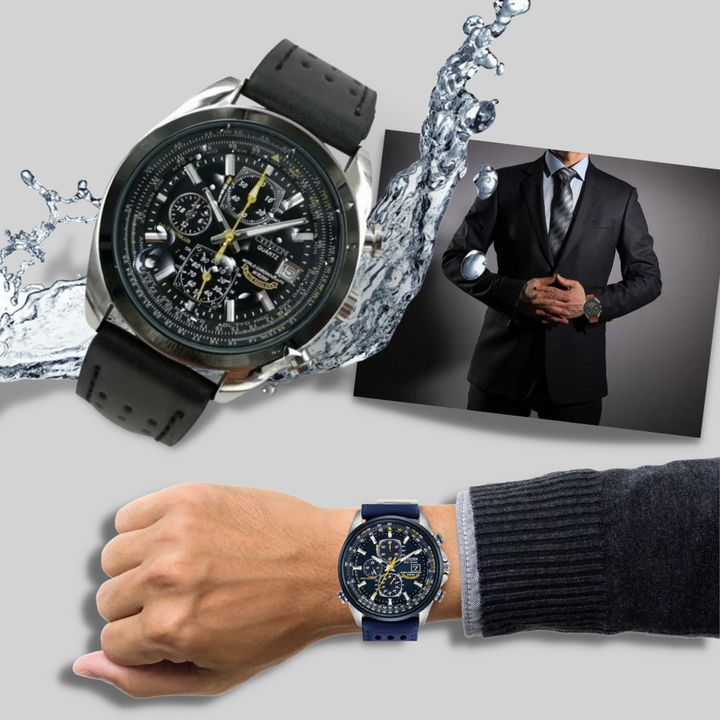 Orologio al Quarzo da Uomo – Stile Sleek con Design Pronto per l'Acqua