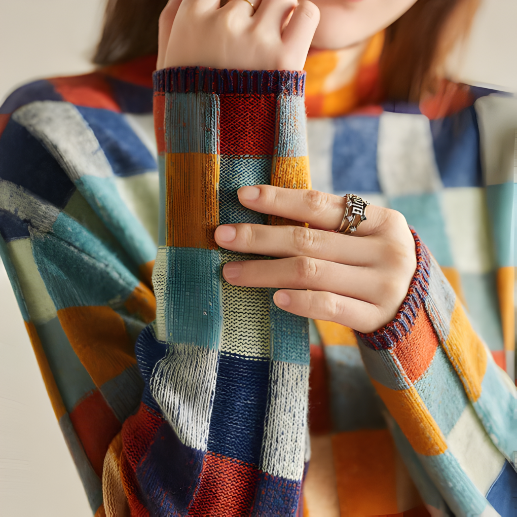 Maglione a collo alto da donna