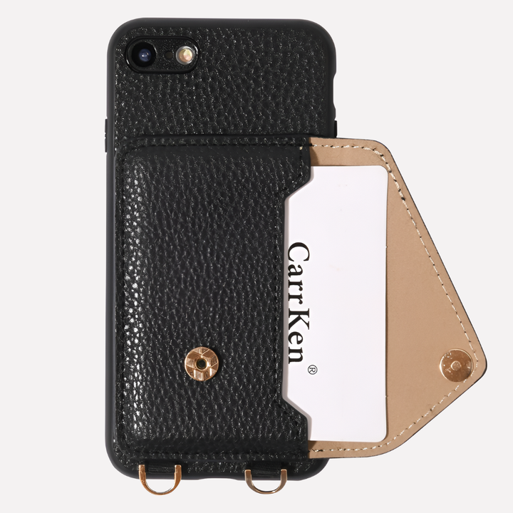 Custodia per telefono in pelle con porta carta