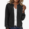 Felpa con zip da donna con cappuccio regolabile