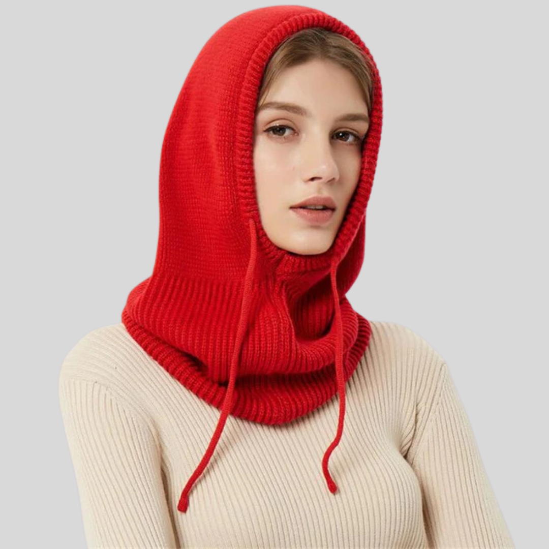Scaldacollo Invernale con Cappuccio in Maglia