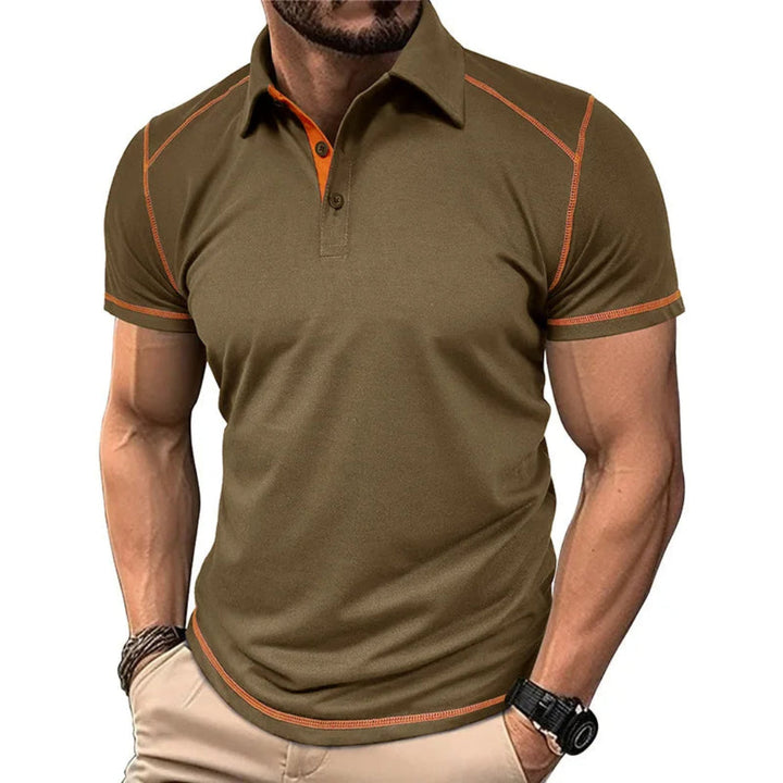 Maglietta Polo Stile Lineare per Uomini