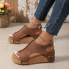 Sandali con zeppa alla moda da donna