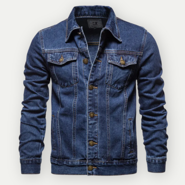 Giacca Trucker Denim da Uomo Stile Classico per Uso Quotidiano