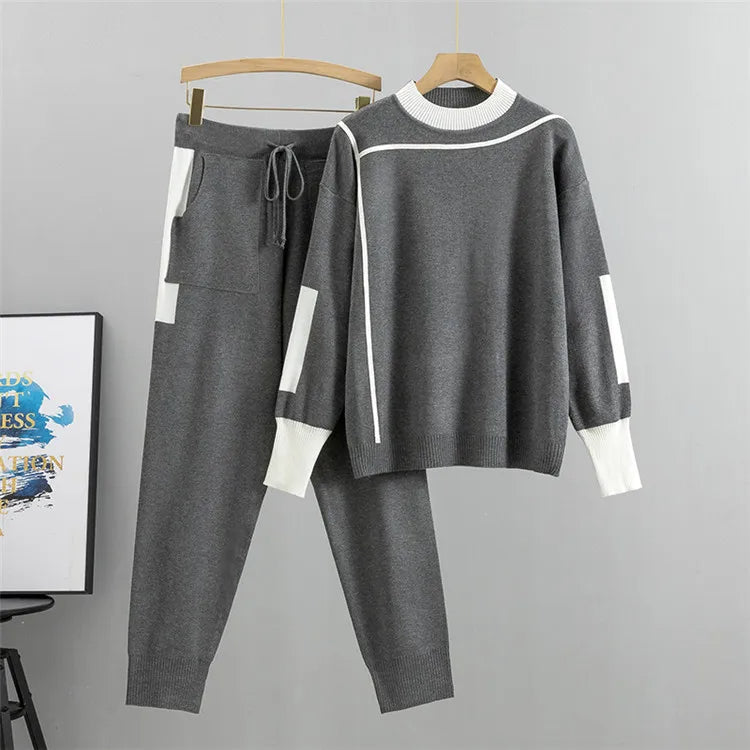 Set in Maglia Caldo a 2 Pezzi CozyKnits per Donne