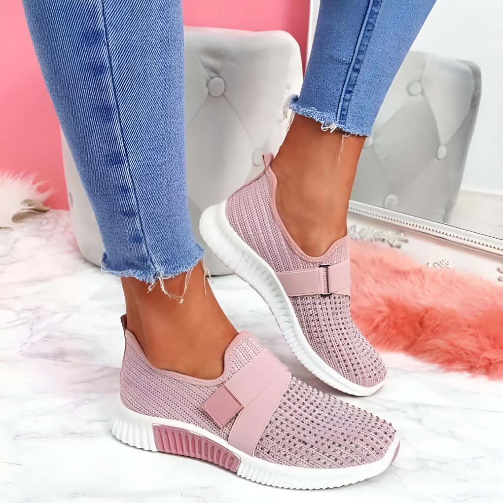 Ballerine casual con cinturino a T da donna